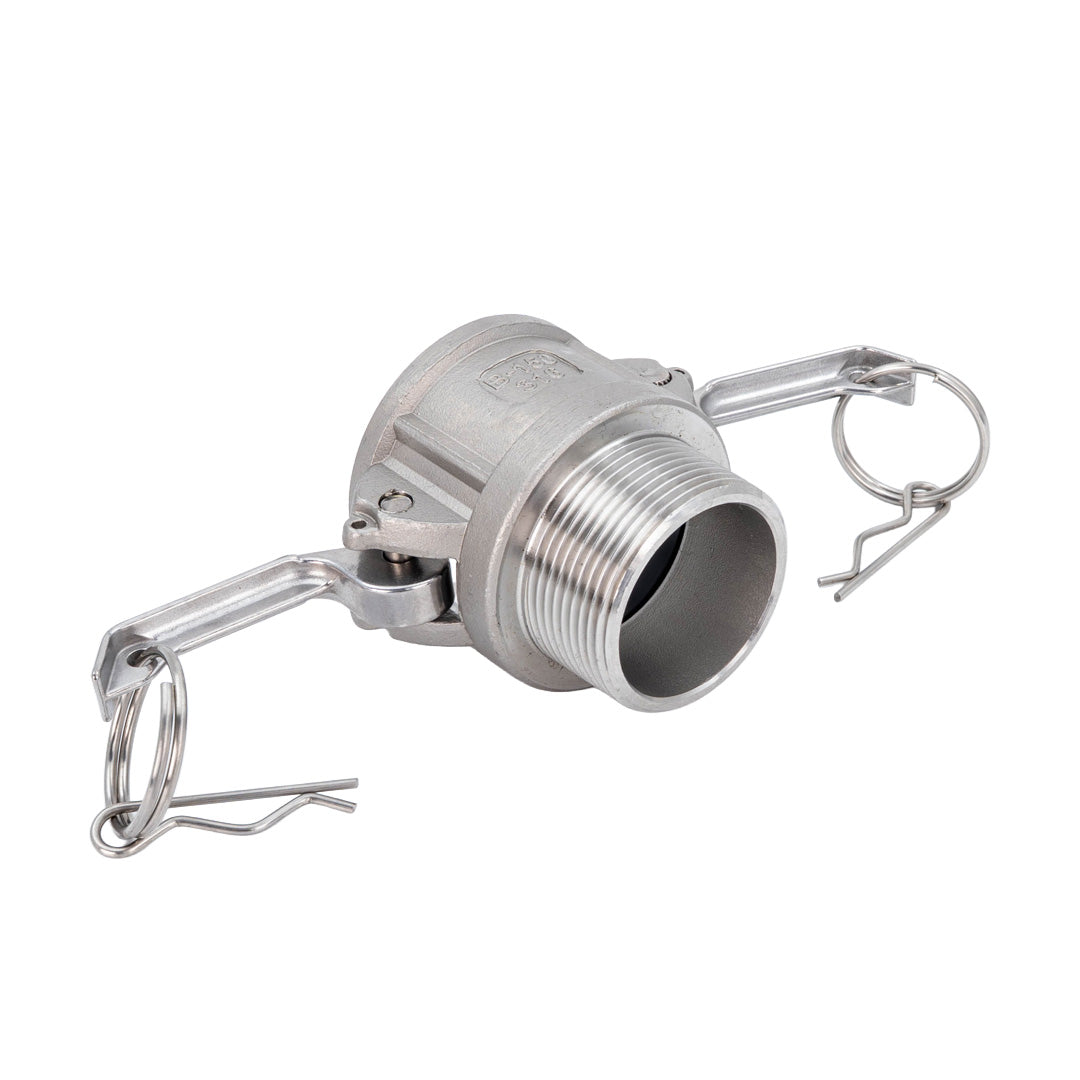 Stainless Camlock Male BSP x Coupler - B
