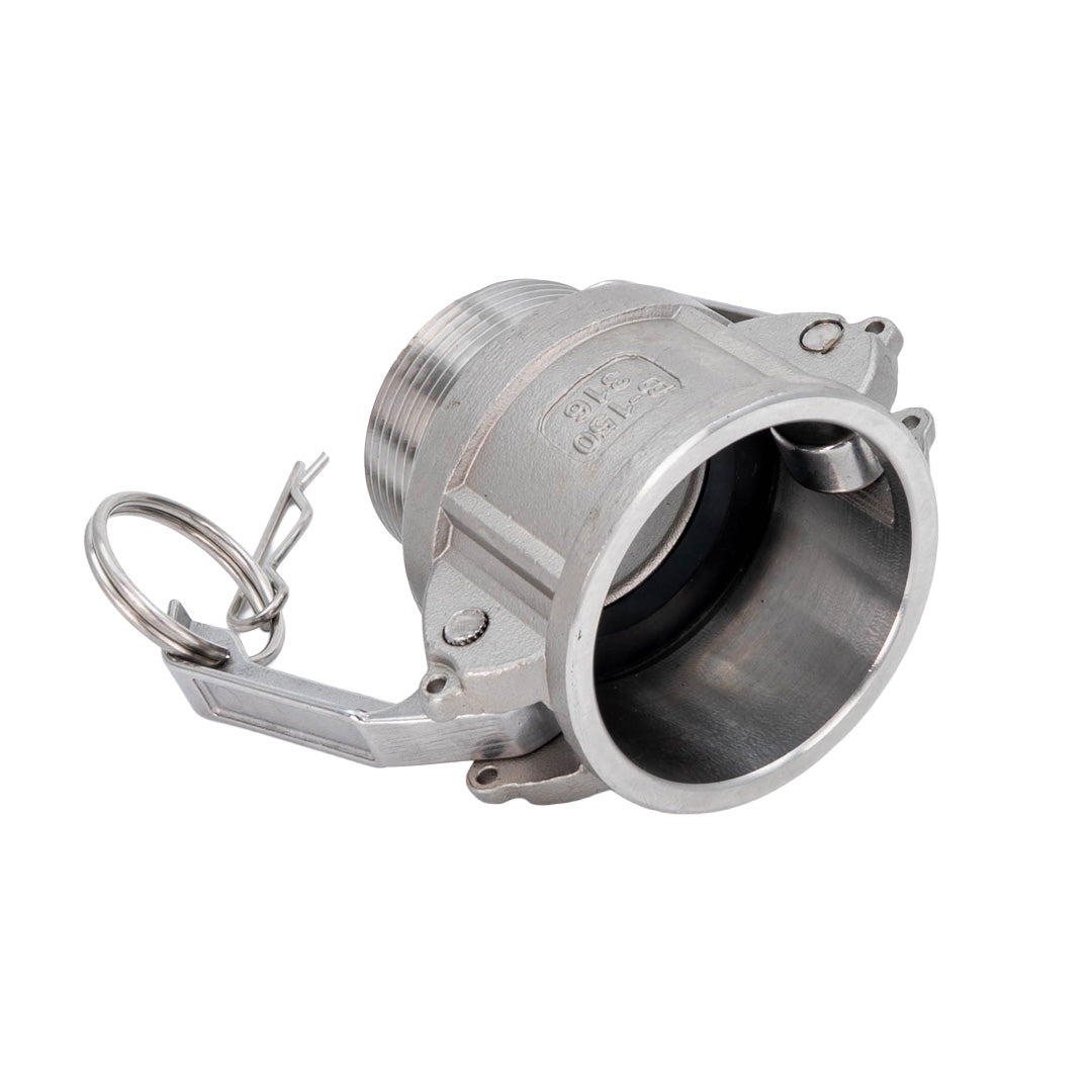 SS Camlock Male BSP x Coupler - B