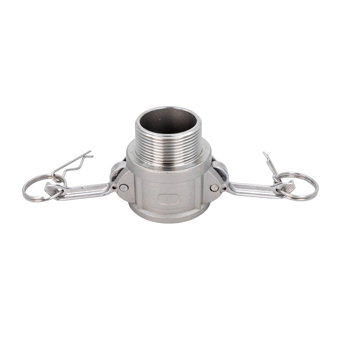 Stainless Camlock Male BSP x Coupler - B