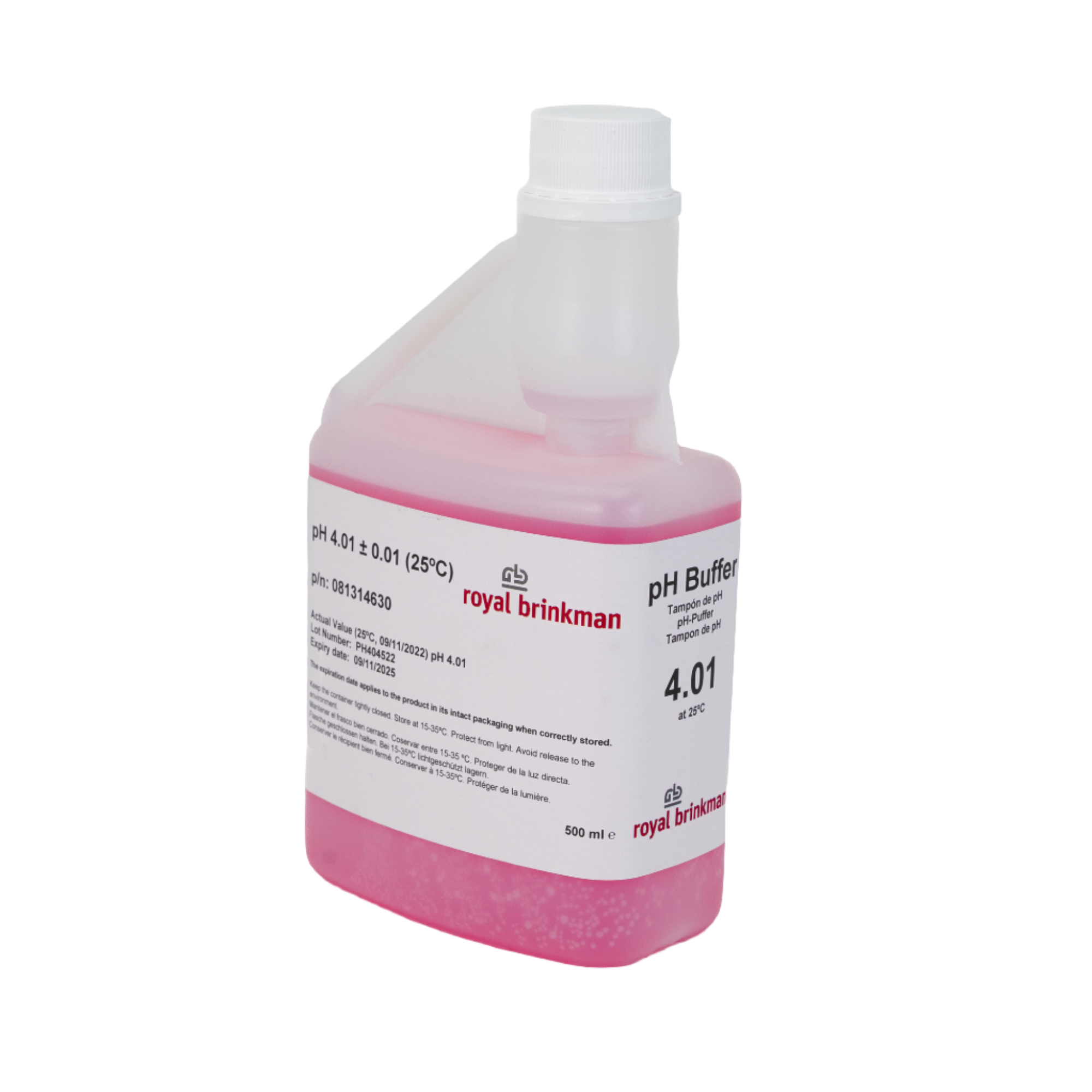 pH 4.01 Calibration Liquid 500ml