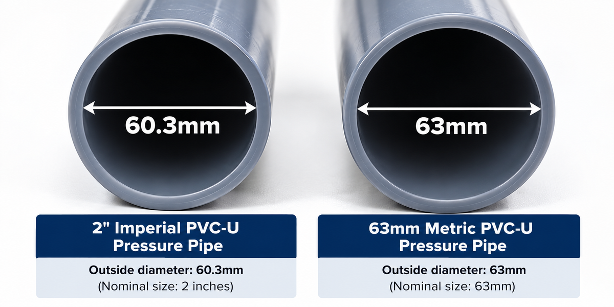 Metric vs Imperial PVC Pipe – Sizes & Differences Explained