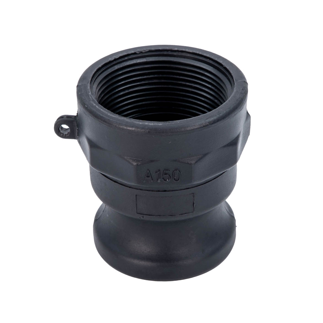 Black threaded camlock type a fitting