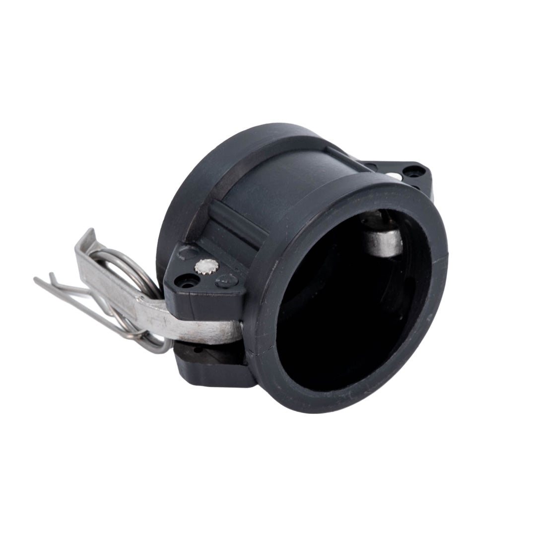 Black PP Camlock Dust Cap on white background