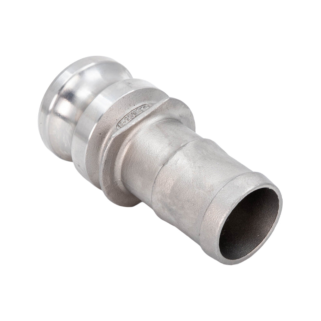 Stainless Steel Camlock Hosetail on a white background