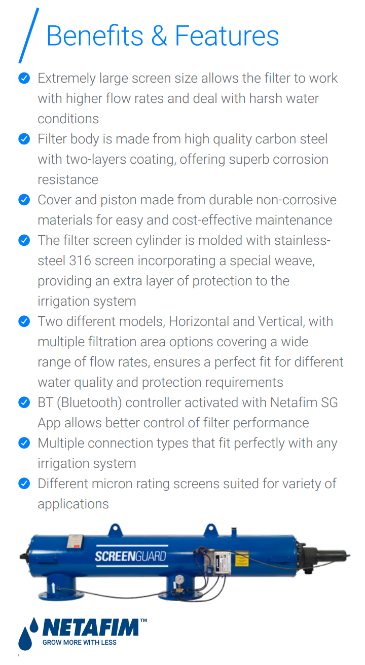 Netafim ScreenGuard™ Filter