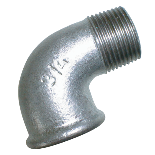 Equal 90° Elbows, Fig. 92, EE - Galvanised